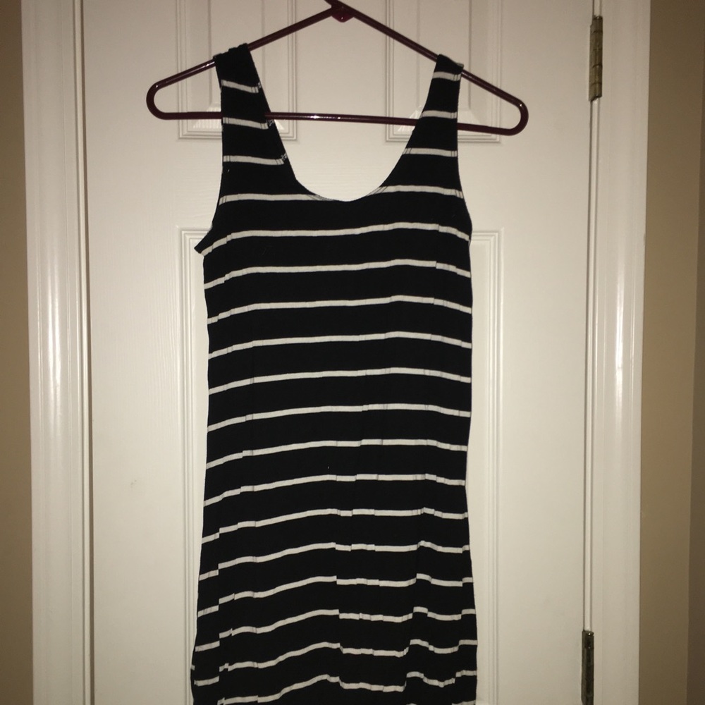Women’s Black & White Striped Dress :)